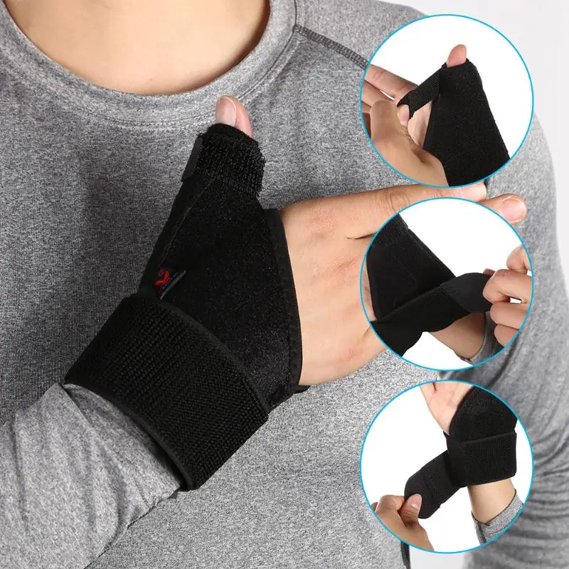 Sports Gym Basketball Wrist Support Finger Protection Thumb Bracer