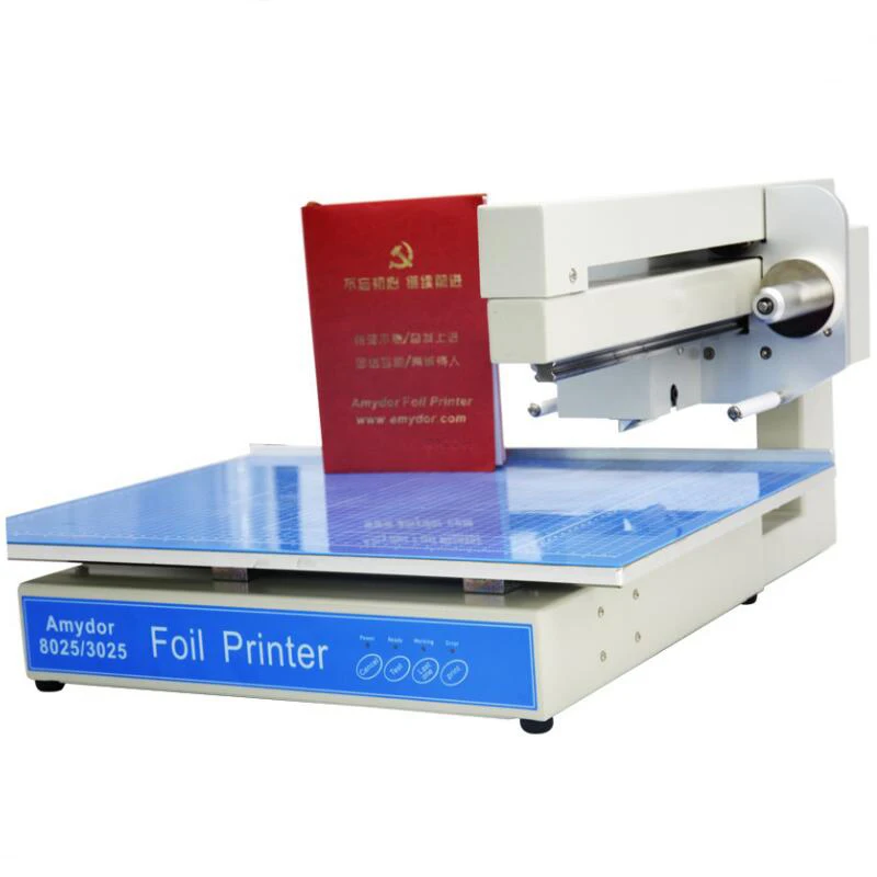 

Flatbed Digital Aluminium Hot Gold Foil Stamping Printer Automatic Printing Machine for invitation letter book cover