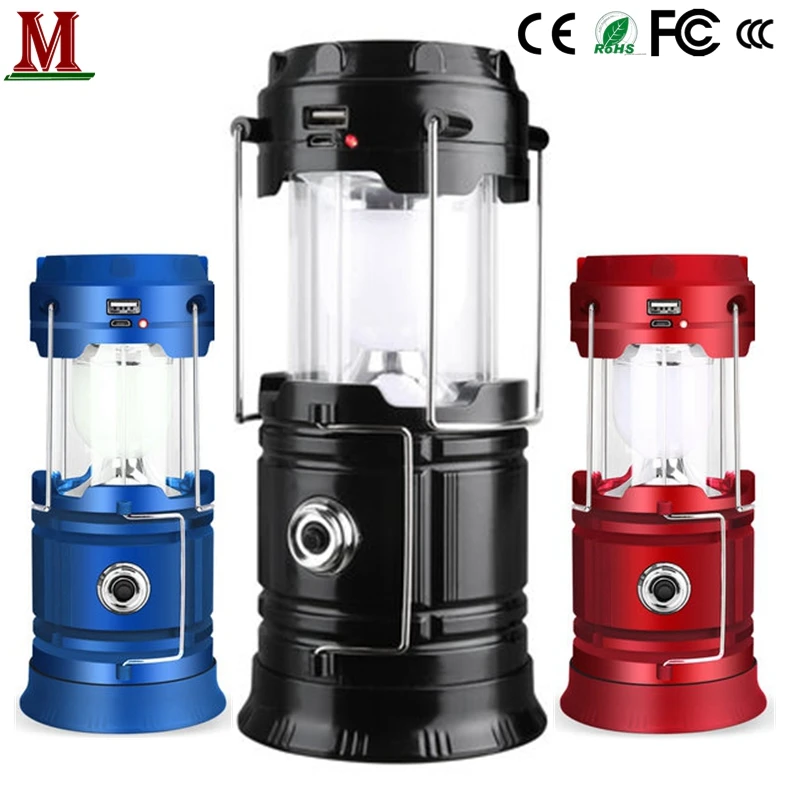 Solar LED flashlights, camping lights, rechargeable tent lights