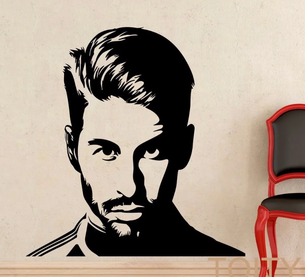 Sergio Ramos Wall Sticker  Famous Football Player Vinyl 