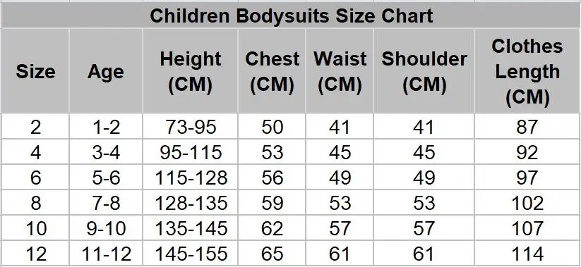 kids size 