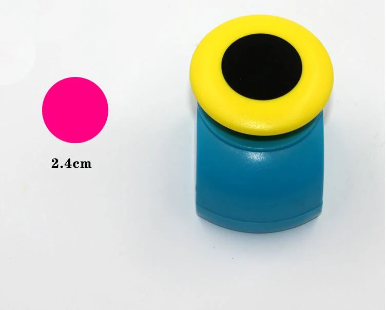 Новое поступление круглое тиснение устройство Ремесло Удар/дырокол для альбомов ручной работы перфораторы DIY - Цвет: 04