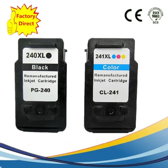 Color CL 241 XL CL 241XL CL241 CL241XL CL 241 241XL Ink Cartridges Remanufactured For Canon 