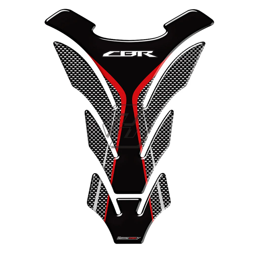 3D карбоновая накладка на бак мотоцикла Защитная Наклейка Наклейки чехол для Honda CBR 250RR 600RR 900RR 1000RR 650F 500R Fireblade