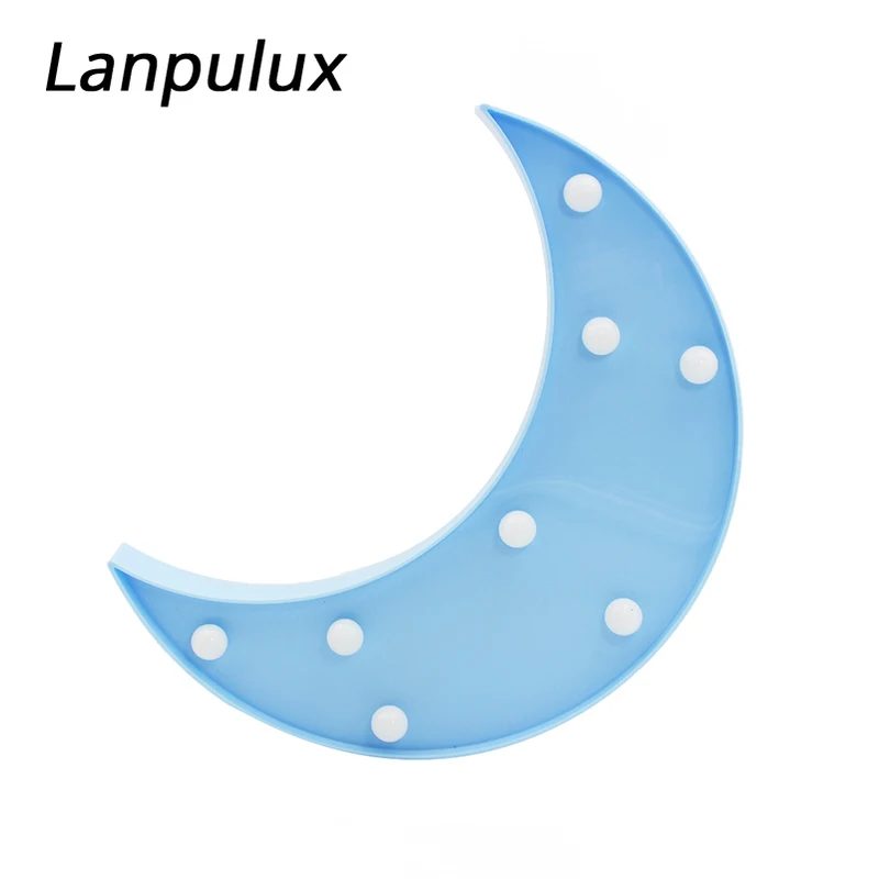 Lanpulux звезда облако лампы в виде Луны 3D LED для маленьких детей спальни