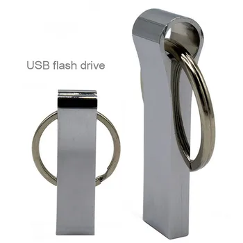 

metal LOGO style USB Flash Drive 4GB 8GB 16GB 32GB Metal Pen Drive Key Ring Stick