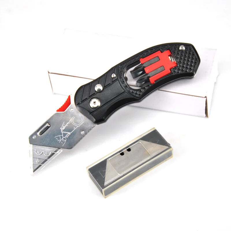 

Electrician Knife Folding Pocket Cable Pipe Cutter Box Paper Utility Knife Multitool Multifunction Screwdriver Security Tool