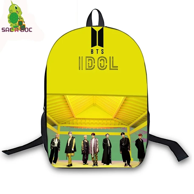 BTS Idol JUNGKOOK SUGA Backpack Children School Bags Bangtan Boys Kpop