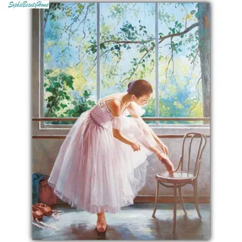 

Sophie Beauty Home Diamond Figure Ballet Girl 5d Diy Cross Stitch 3D Resin Diamond Embroidery Kit Craft Mosaic Pattern Gift