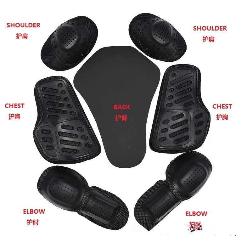 

Motorcycle racing Suit Detachable built-in anti-puncture protector seven-piece sleeve shoulder elbow chest