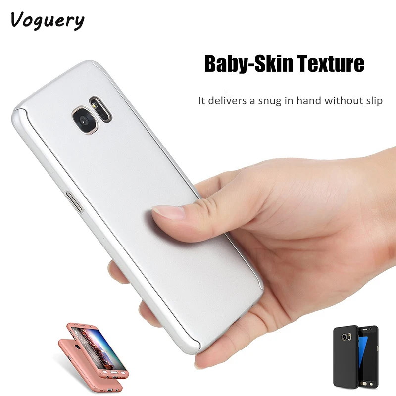 

S6edge Case Cover Hard PC Front and Back Full Body Phone Shell for Samsung Galaxy S6 Edge capa fundas coque Full Cover 360 Case