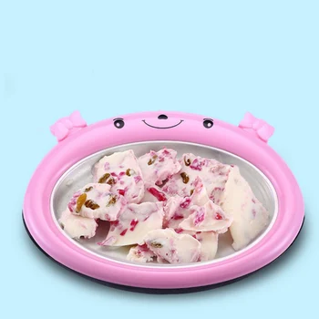 

Instant Ice Cream Maker Yogurt Sorbet Gelato Ice Roll DIY Maker Pan for Kids 66CY