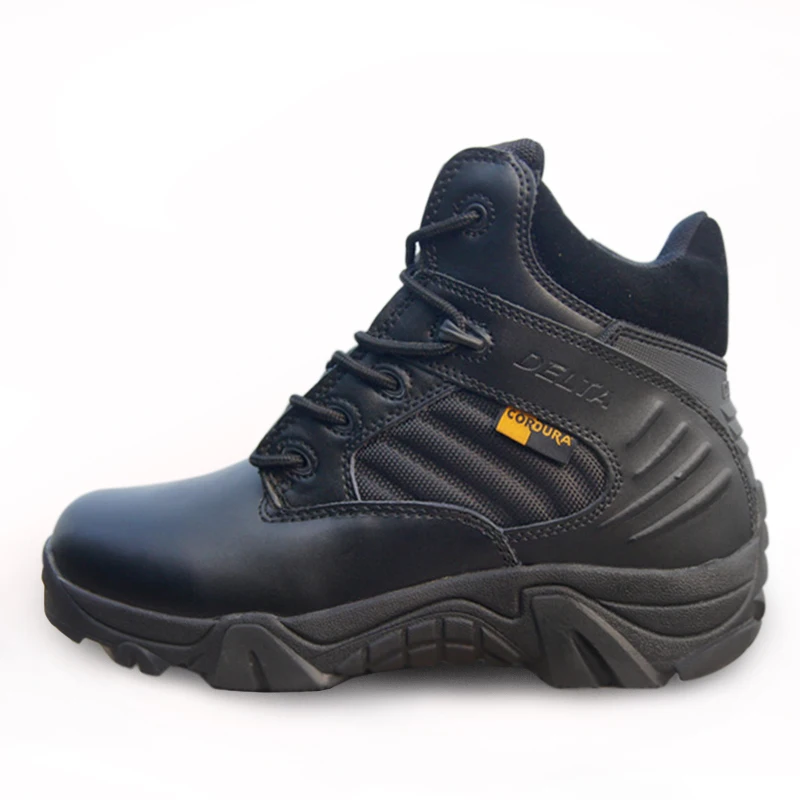  2018 Spring Men Military Boots Genuine Cow Leather Waterproof Tactical Desert Combat Ankle Boot Men
