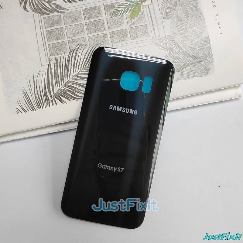 Для SAMSUNG Galaxy S7 G930F Задняя крышка батареи задняя крышка стекло Корпус чехол замена крышка батареи