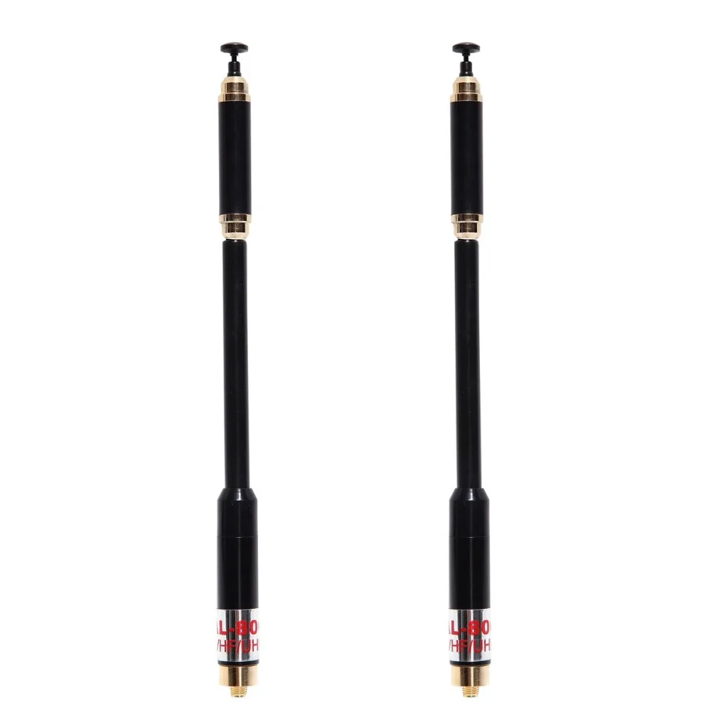 2PCS Harvest AL-800 SMA-Female Telescopic Dual Band 144/430MHz Antenna AL800 for WOUXUN TYT HYT BAOFENG UV-5R Walkie Talkie | Мобильные