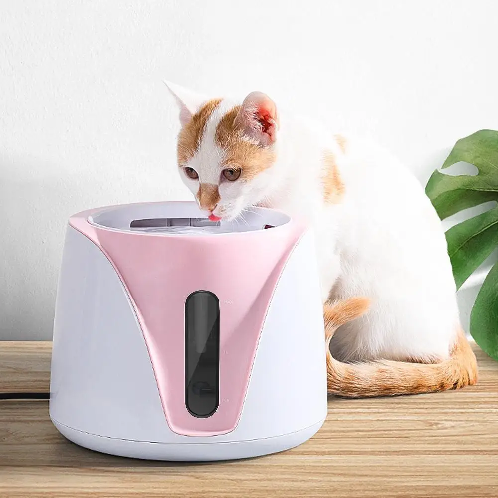 

2L Pet Electric Water Dispenser Automatic Circulation Drinking Fountain with Filter for Cat Small Dog