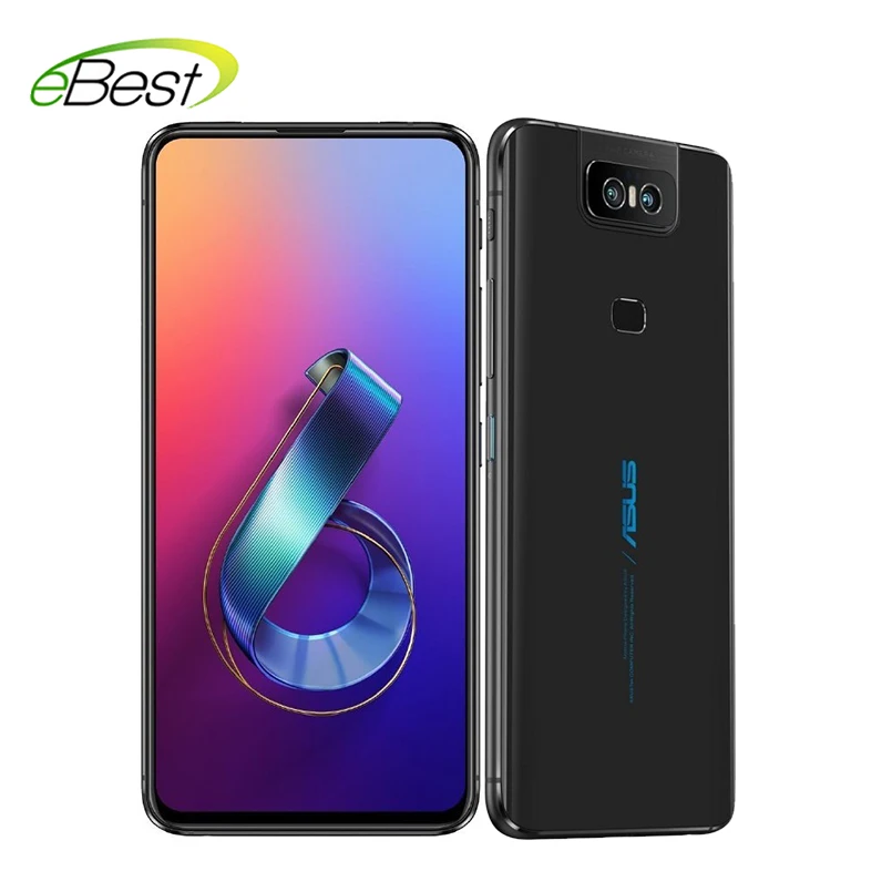 Мобильный телефон ASUS ZenFone 6 с глобальной версией, 6,4 дюймов, FHD+ Snapdragon 855, 6 ГБ ОЗУ, Face ID, 5000 мАч, смартфон на базе Android 9,1, NFC, 4G, LTE - Цвет: 6GB 64GB