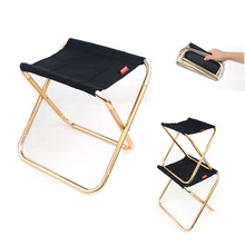 New Model 7075 Aluminum Alloy Foldable Fishing Chair Outdoor Camping BBQ Hiking Easy Carry Folding Stool Seat With Buggy Bag aluminum tiffany chair with fixed seat light in weight easy to carry and storage paint coating with uv resistance
