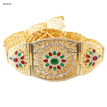 

New Fashion Ladies Waist Chain Moroccan Style Rhinestone Wedding Belts Women Fancy Waist Chain Wholesale