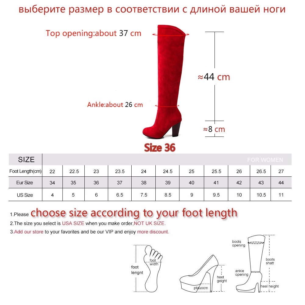 DoraTasia/Большие размеры 34-43, женские ботфорты, Винтажная обувь на не сужающемся книзу высоком массивном каблуке, женские осенне-зимние ботфорты на толстом меху
