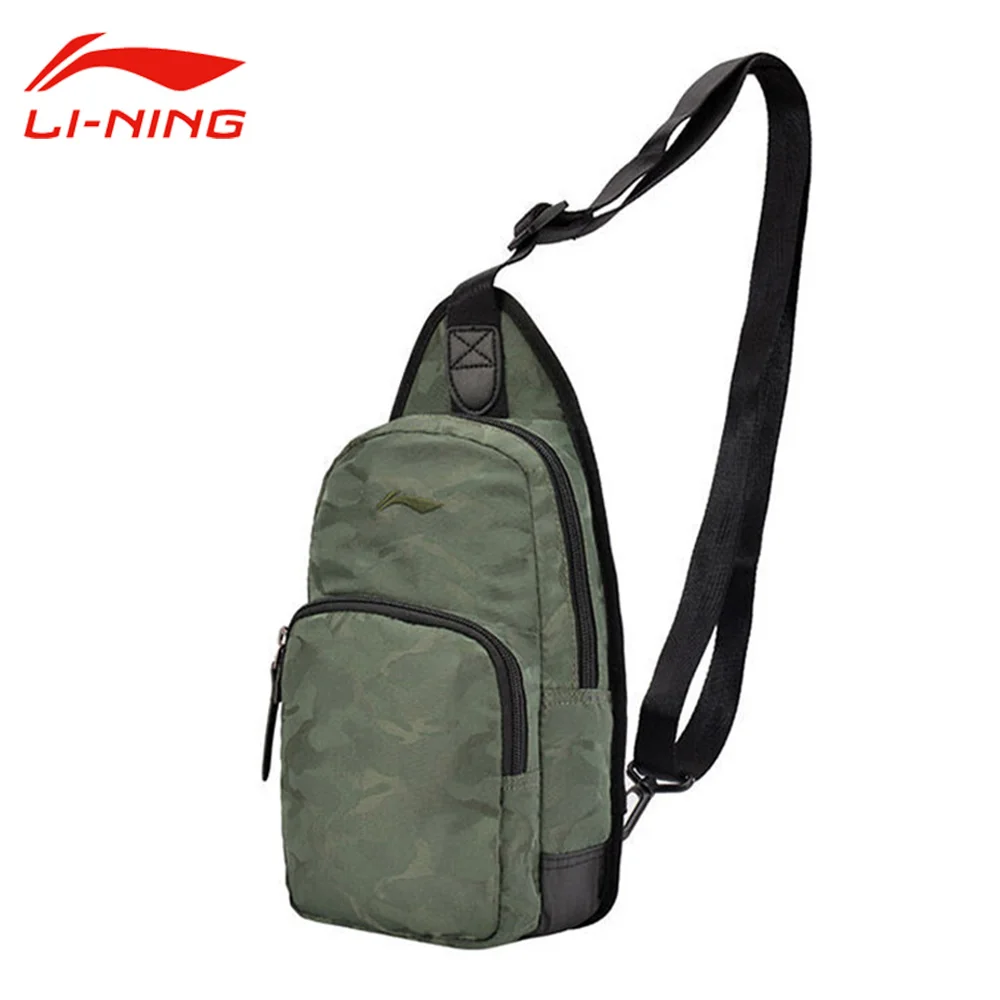 Li Ning Men's Camouflage One Shoulder Bags Quality Chest Package