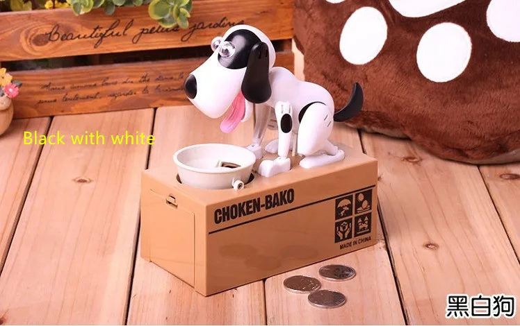 1Pc Cute Dog Model Piggy Bank Money Save Pot Coin Box Creative Gift