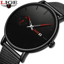 LIGE Sports Date Mens Watches Top Brand Luxury Waterproof Sport Watch Men Ultra Thin Dial Quartz Watch Casual Relogio Masculino LIGE Sports Date Mens Watches Top Brand Luxury Waterproof Sport Watch Men Ultra Thin Dial Quartz Watch Casual Relogio Masculino