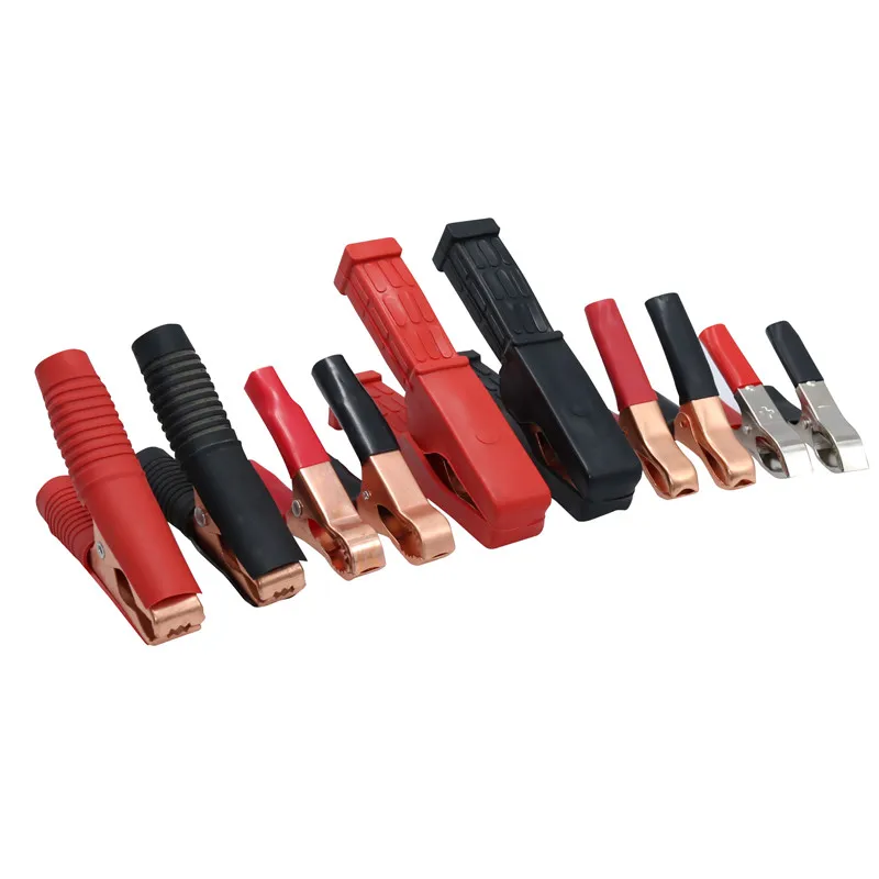 

20 pcs Wholesale Crocodile Clip Car Alligator Clips 30A/50A/200A Battery Clamps Red Black All-sizes alligator clip battery clip