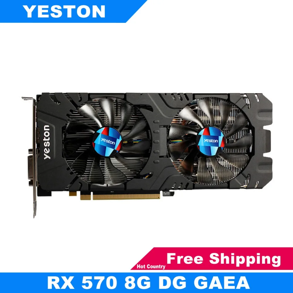 

Yeston RX570 8G D5 Graphics Cards 256bit GDDR5 PCI-E 3.0 Gaming Desktop Computer PC Video Graphics Cards Support DVI-D HDMI DP