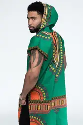 4XL Мужская толстовка в африканском стиле с принтом в стиле ретро, этнический Ветер, v-образный вырез, короткий рукав, одежда, новинка, высокое
