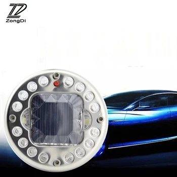 

ZD 1X Car wheel hub light Solar LED Wheel hub lamp For Ford focus fiesta Peugeot 307 407 Chevrolet cruze Citroen C3 Accessories