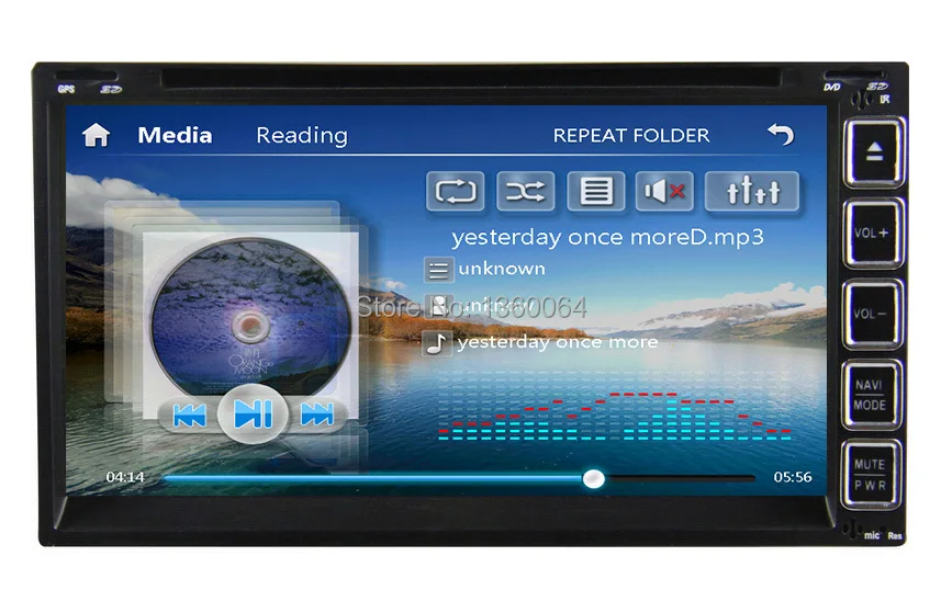 Best Universal 2 Din 6.95 inch Car DVD player gps car radio video player car head unit with Bluetooth,Ipod, ATV,3G usb host 4