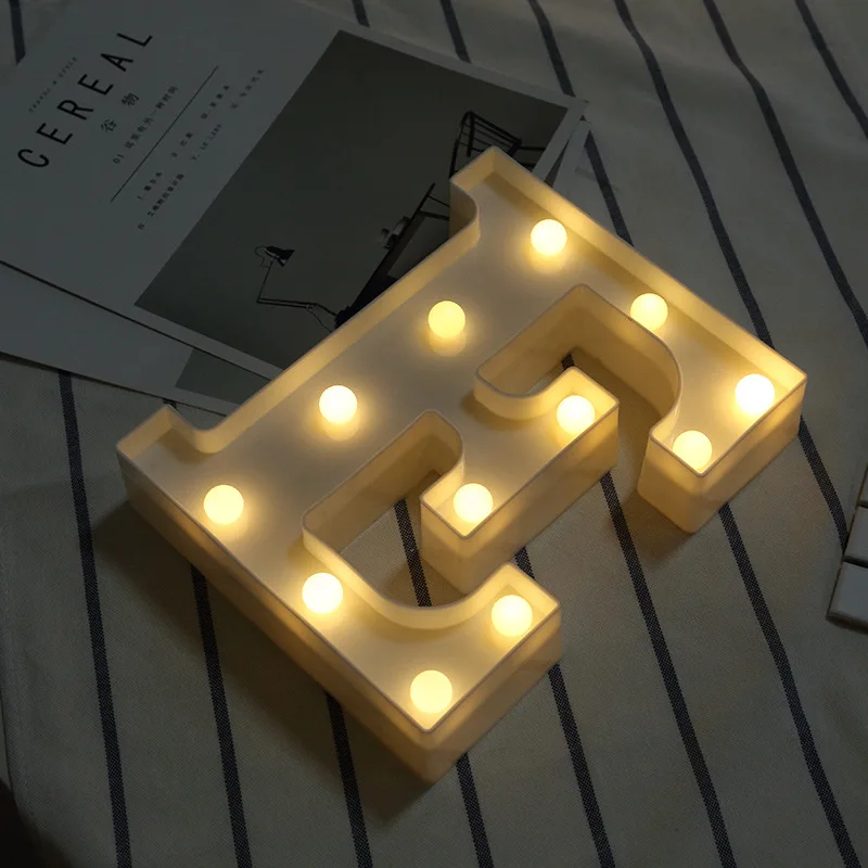 Пластиковый светодиодный светильник в виде алфавита, знак шатра, буквенный светильник s, лампа для дома и клуба, для улицы, для внутренней отделки стен