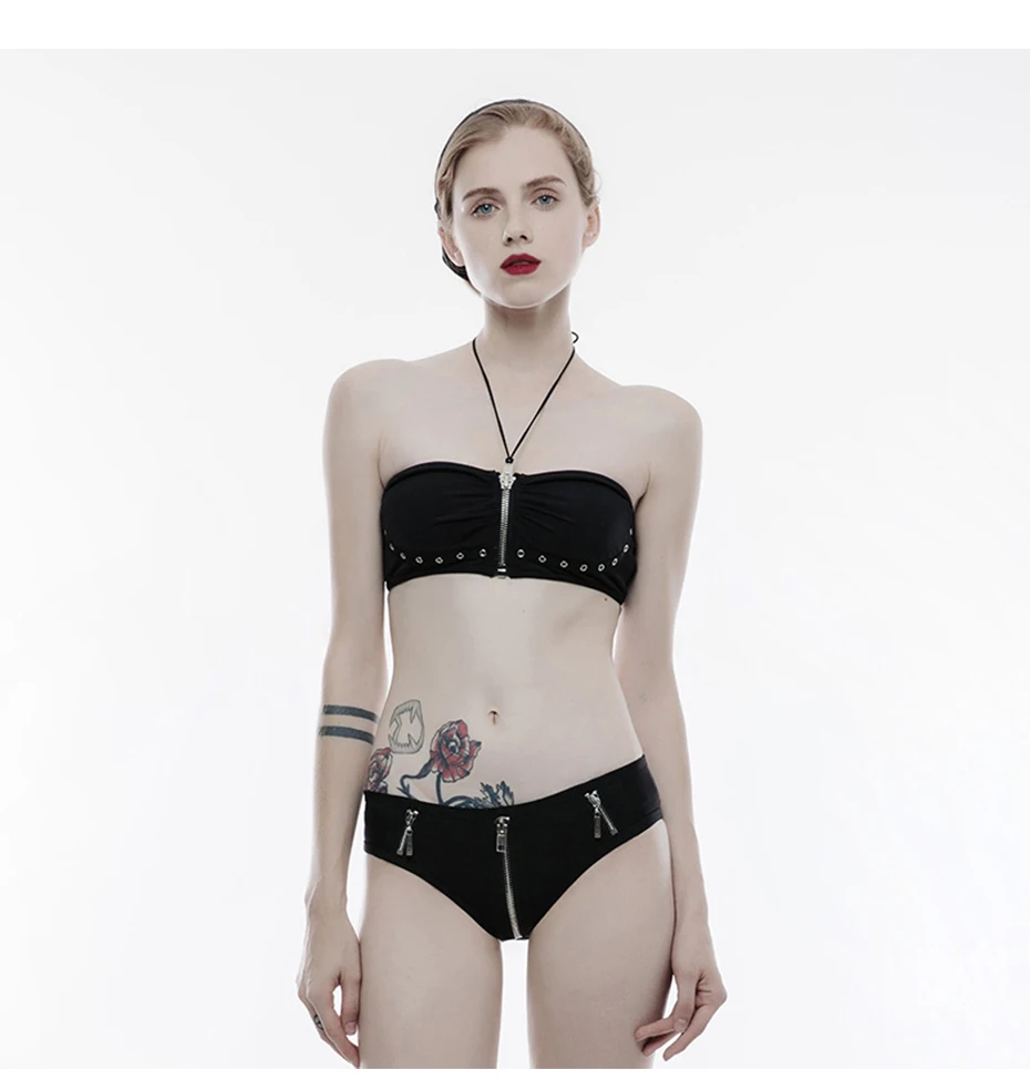 goth bikini swimsuit