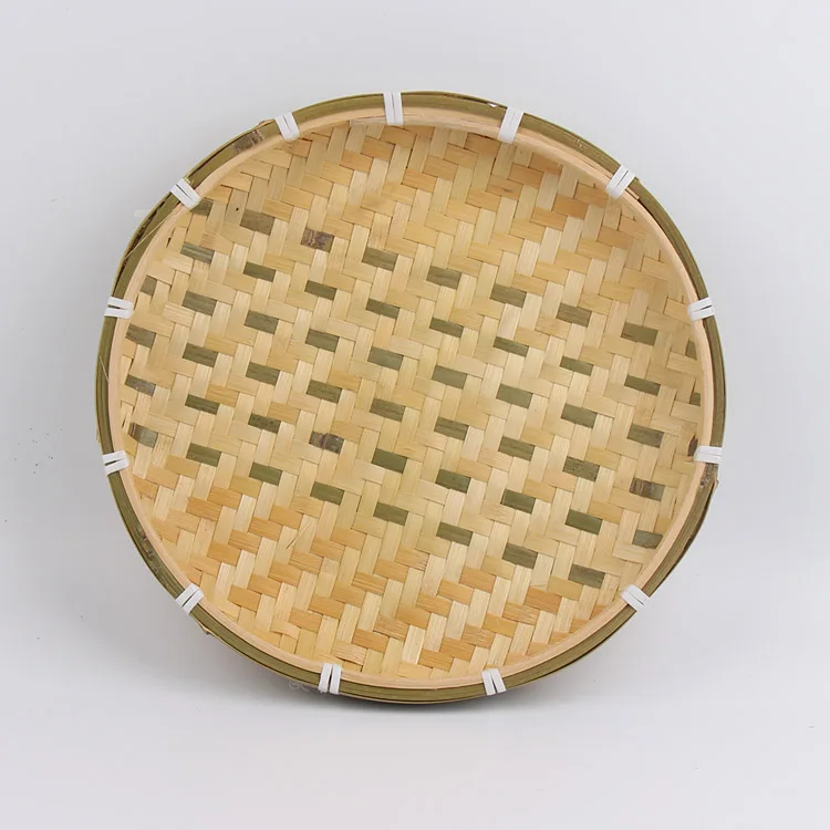 Chinese handmade bamboo weave a sieve flat Grocery Storage Dry grain tools cage organizer Kitchen accessories no paint | Дом и сад