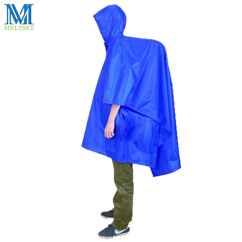 

3 in 1 Multifunctional Raincoat Tent Bicycle Rainwear Outdoor Travel Rain Poncho Waterproof Backpack Rain Cover Camping Tent