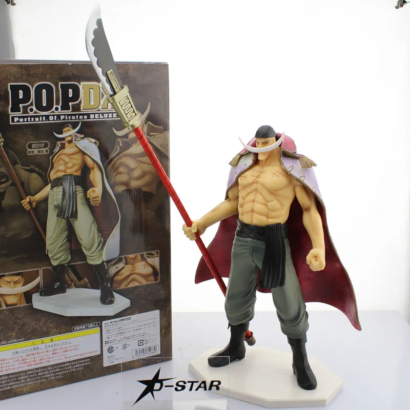 

Free Shipping 14" One Piece Anime P.O.P EX Whitebeard - Edward Newgate Boxed 35cm PVC Action Figure Model Doll Toys Gift