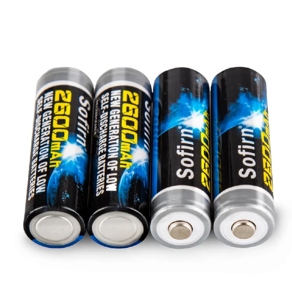 Sofirn 8 комплектов аккумуляторов, включая 4 шт. AA 2600mAh и 4 шт. AAA 1100mAh Ni-MH аккумуляторные батареи