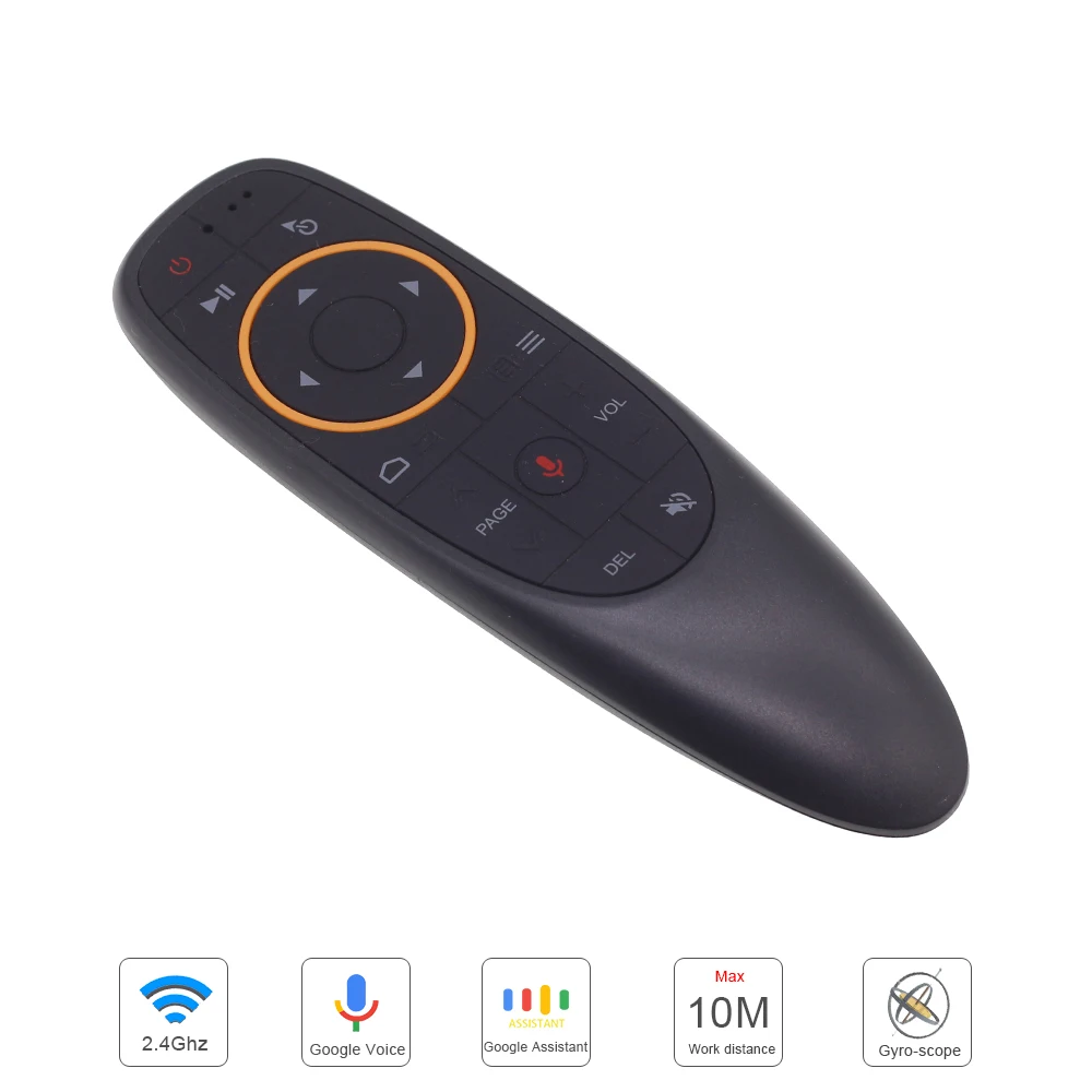 

Free DHL G10 Voice Remote Control 2.4G Wireless Air Mouse Microphone 6 axis Gyroscope IR Learning for Android tv box H96 Max X96