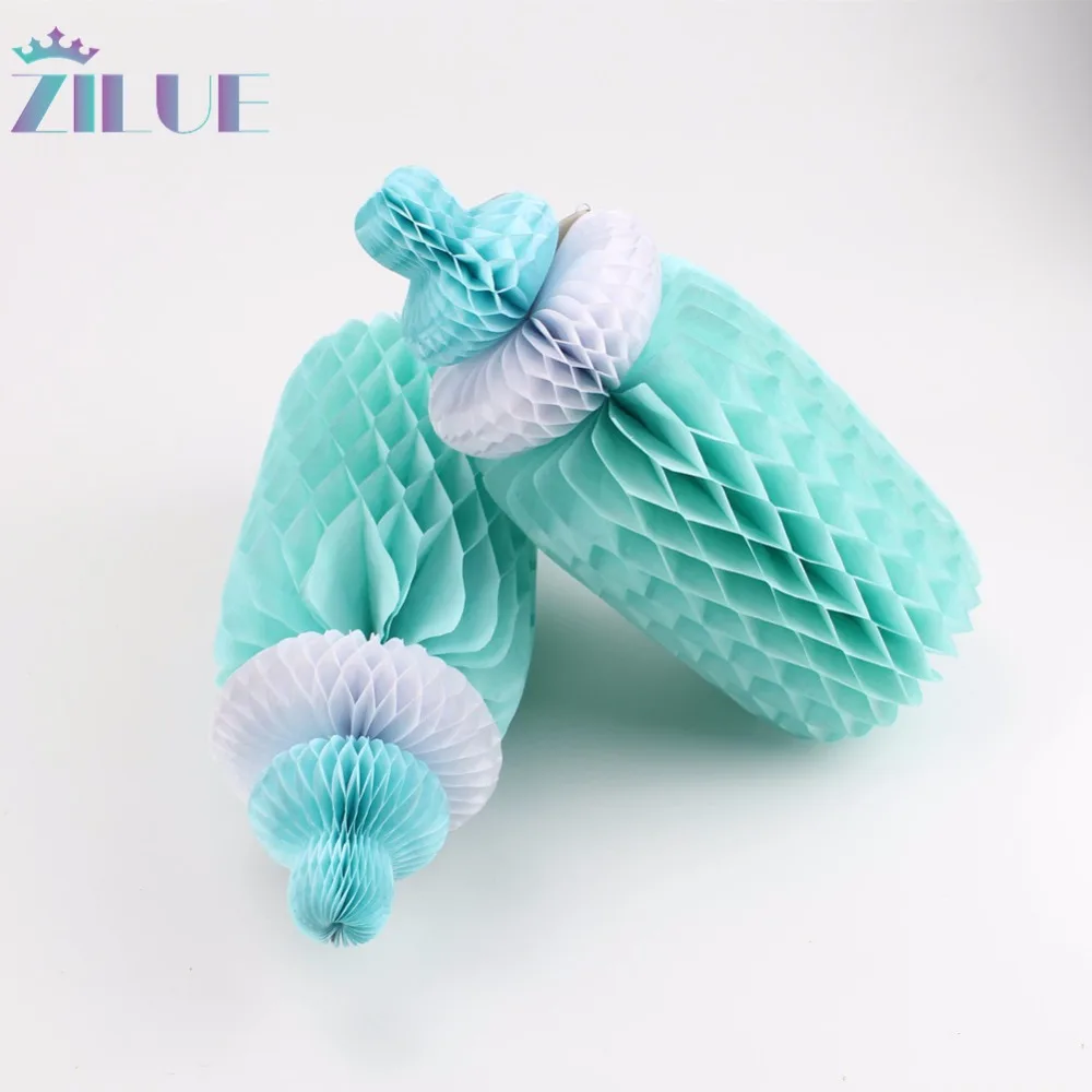 Zilue 1 шт. (розовый синий) милая детская бутылочка для кормления с Сотами бумажное