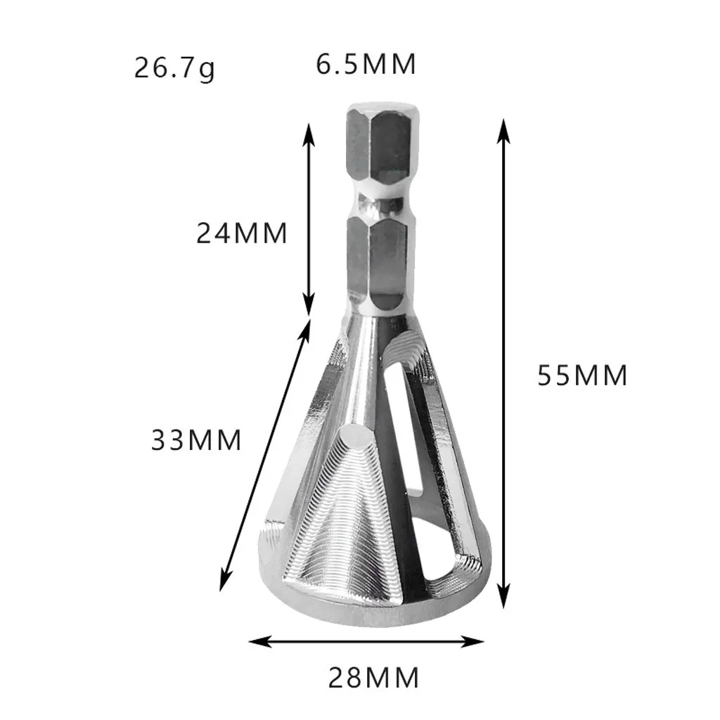 Прямая Горячая Мода нержавеющая сталь инструмент для снятия заусенцев внешняя фаска высокая прочность твердость сверло для удаления заусенцев серебро