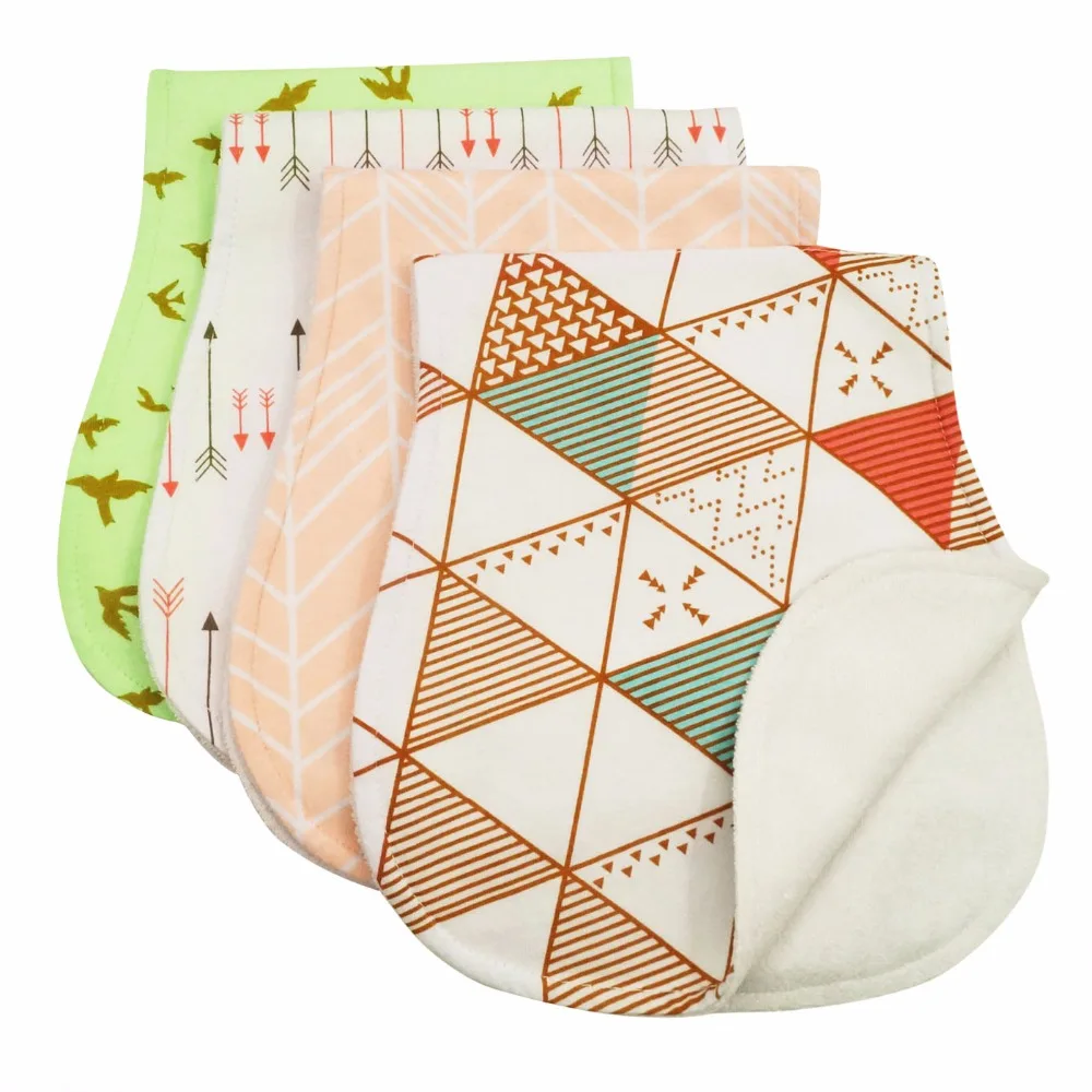 4PACK Unisex Baby Burp Cloths Infant Feeding Nursing Towel Accessory