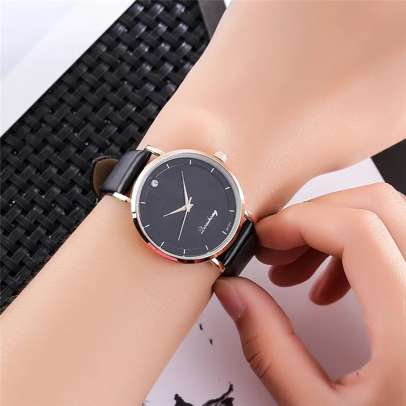 Fashion Women's Watches lady dress watch Leather Band Analog Quartz Round Wrist Watch Bracelet clock Female Reloj mujer M21 (5)