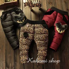 Enfants usure d’hiver Coréenne filles bébé fille épais bébé pantalon chaud vers le bas coton pantalon pantalon