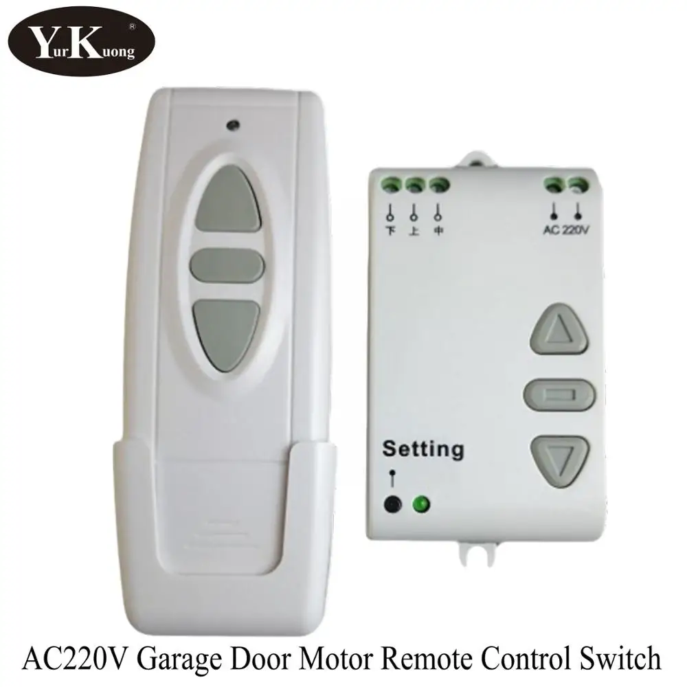 

AC 220V Garage Door Projector Automatic Curtain Up Down Stop Forwards Reverse Stop Wall Panel Remote Smart Home Motor Controller