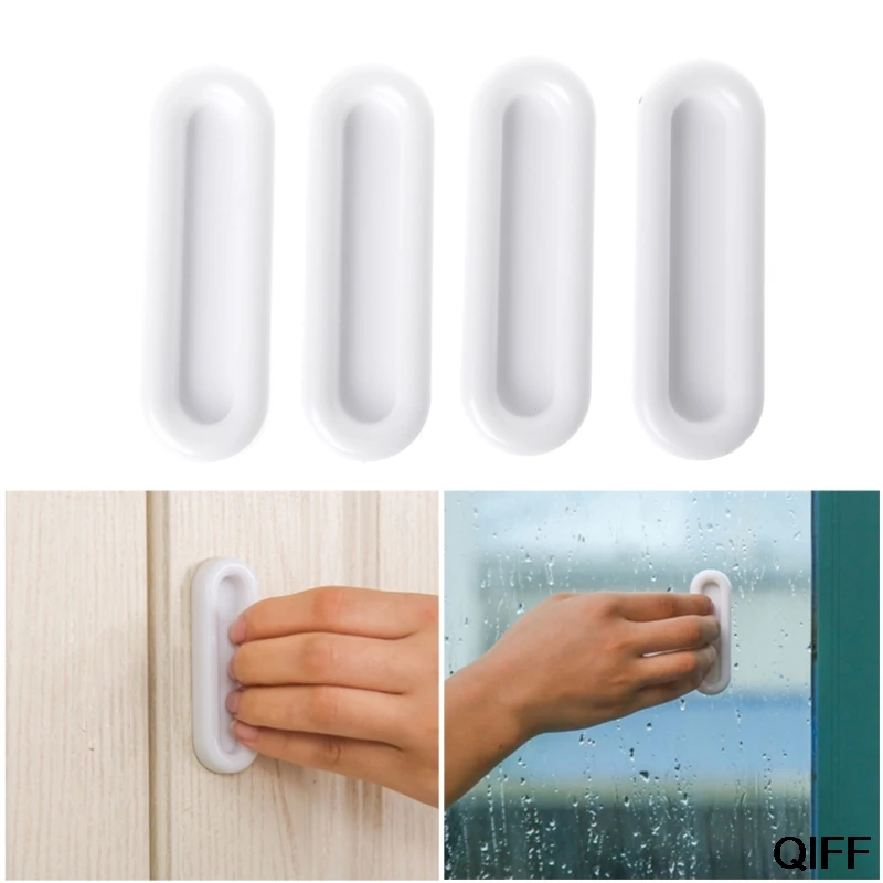 

Wholesale Paste Stick-on DoorKnobs Handles Glass Window Easy Push Pull Aid Opening Tools May06
