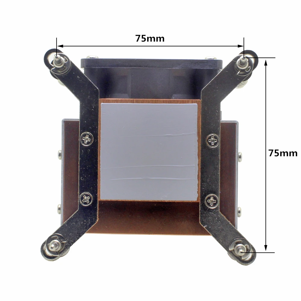Cooler para Cpu Servidor 2u Dissipador de Calor para Intel Xeon Lga 1155 1156 1150 1151 Estação de Trabalho Industrial Resfriamento Ativo - Imagem 2