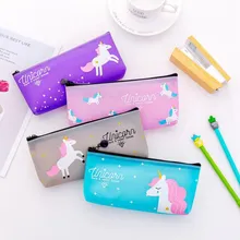 Cute Unicorn Korean Version Cosmetic Bag Teenage Heart Waterproof PVC Makeup Bag Beauty Creative Make Up Organizer Case 19*10cm Cute Unicorn Korean Version Cosmetic Bag Teenage Heart Waterproof PVC Makeup Bag Beauty Creative Make Up Organizer Case 19*10cm