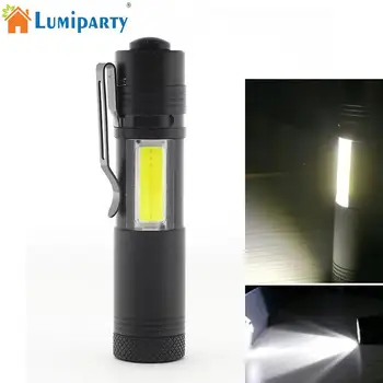 

Adeeing Outdoor Portable LED Flashlight with Clip XPE & COB Work Light Focusing Torch