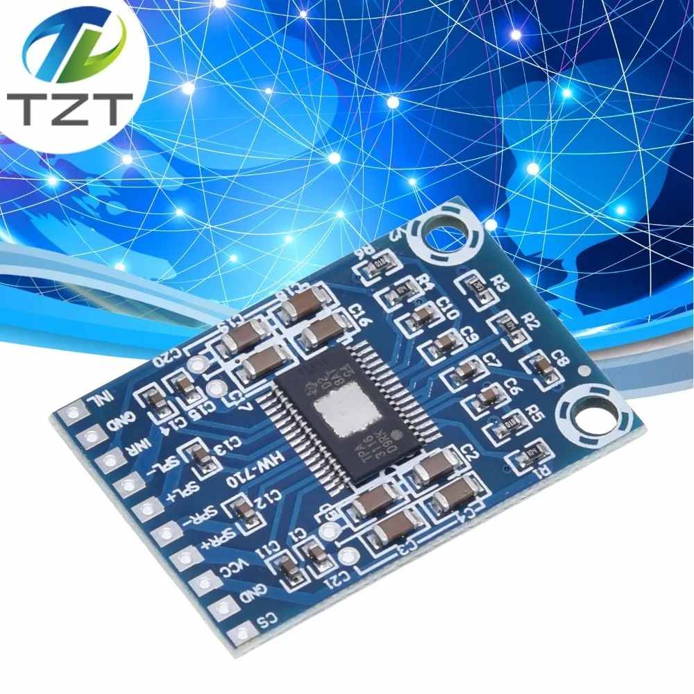

TZT DC 12V-24V 2x50W Dual Channel Mini Digital Amplifier D Class 50W+50W TPA3116D2 XH-M562 Amplifier 50W Power Amplifier Board